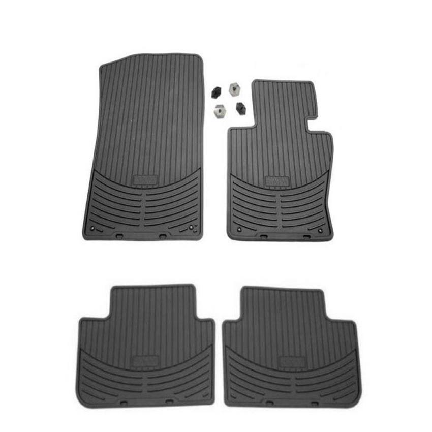 BMW Floor Mat Set - Front and Rear (All Weather) (Rubber) (Black)